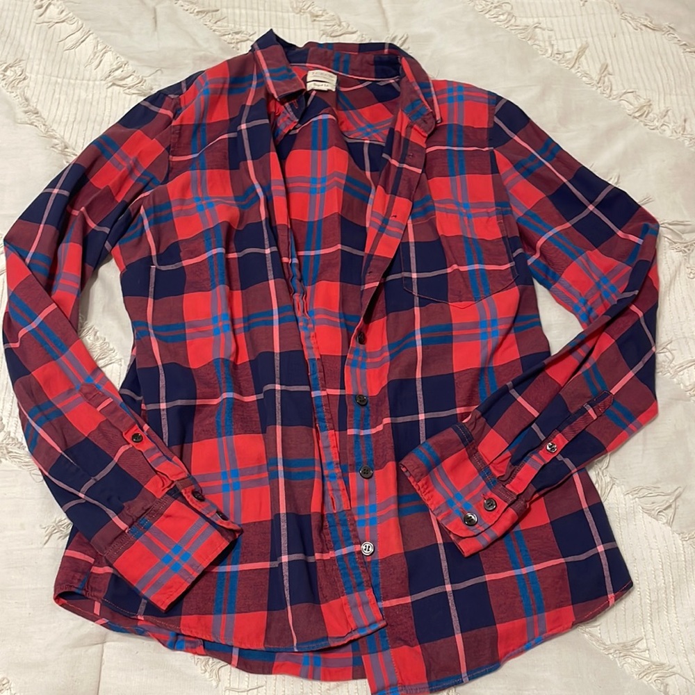 JCREW PLAID FLANNEL